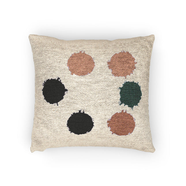 Alpha Barrel Woven Pillow, 17" x 18"