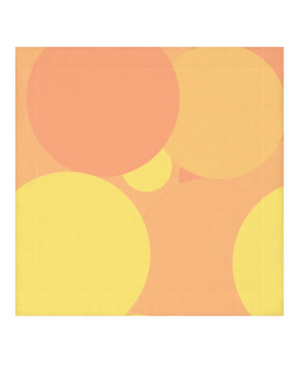 Pastel Bright Oranges Patches Face Towel, 13" x 13"