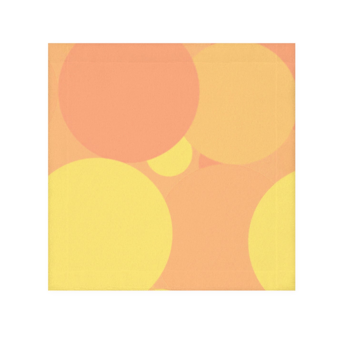 Pastel Bright Oranges Patches Face Towel, 13" x 13"