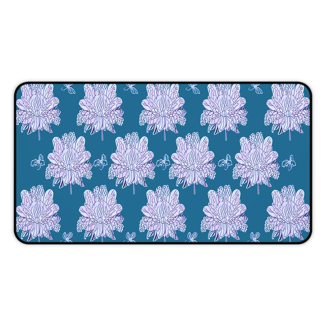 Lavender Floral Butterflies 12" x 22" Desk Mat