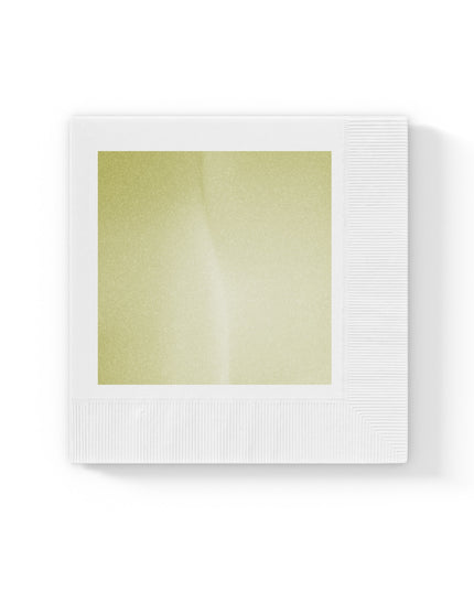 Lemon Fade White Coined Napkins, 6.5" x 6.5"