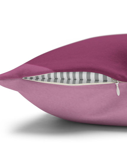 Pinky Mauve Wavey Spun Polyester Square Pillowcase, 14" x 14"