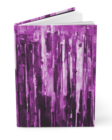 Striped Powder Lavender 5.75" x 8" Hardcover Journal Matte with 150 lined pages