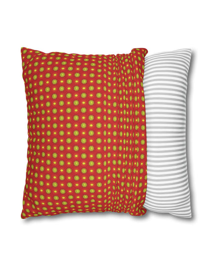 Late Evening Star-crossed Bodies Spun Polyester Square Pillowcase, 14" x 14"