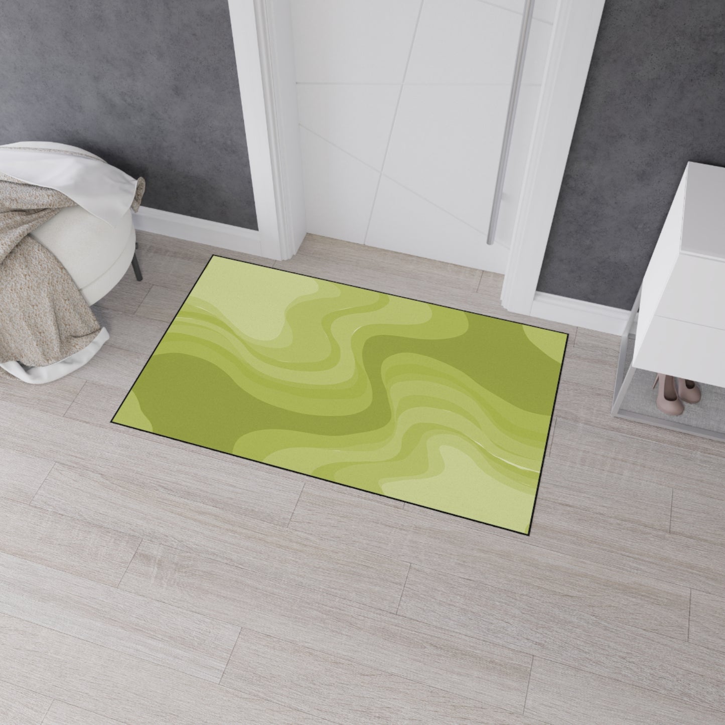 Lemon Wavey 36" x 60" Heavy Duty Floor Mat