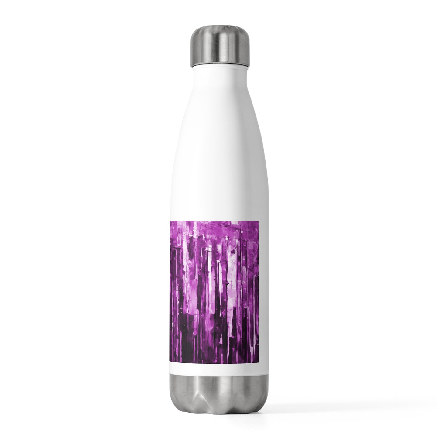 Striped Powder Lavender 20oz Insulated Water Bottle