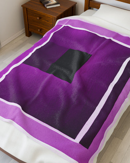 Magenta Shadow Velveteen Plush Blanket, 50" x 60"