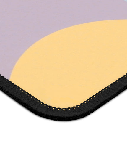Pastel Baby Blue and Peach Patches 9" x 7" Gaming Mouse Pad
