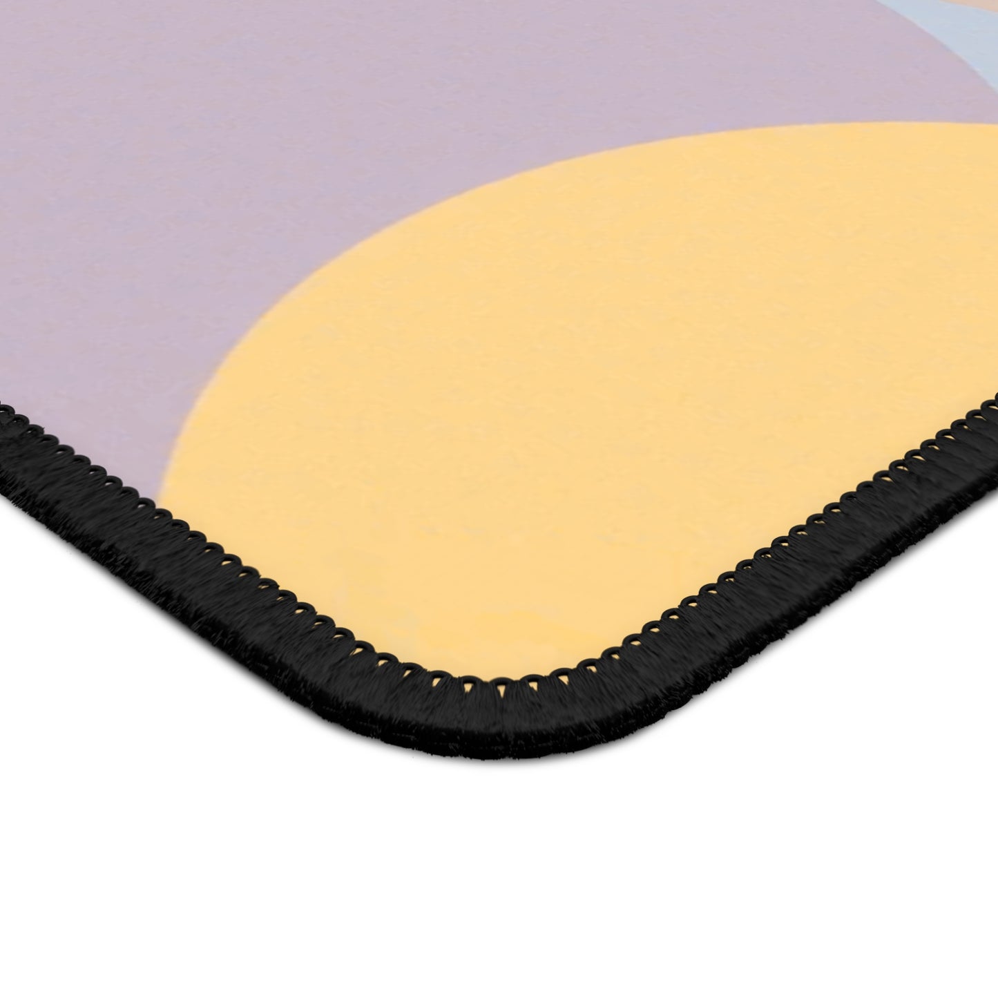 Pastel Baby Blue and Peach Patches 9" x 7" Gaming Mouse Pad