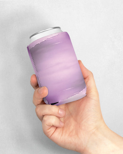 Dark Pink Sea Amethyst Fog 12 oz Can Cooler Sleeve
