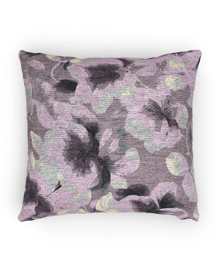 Blue Lavender Florals Woven Pillow, 17" x 18"