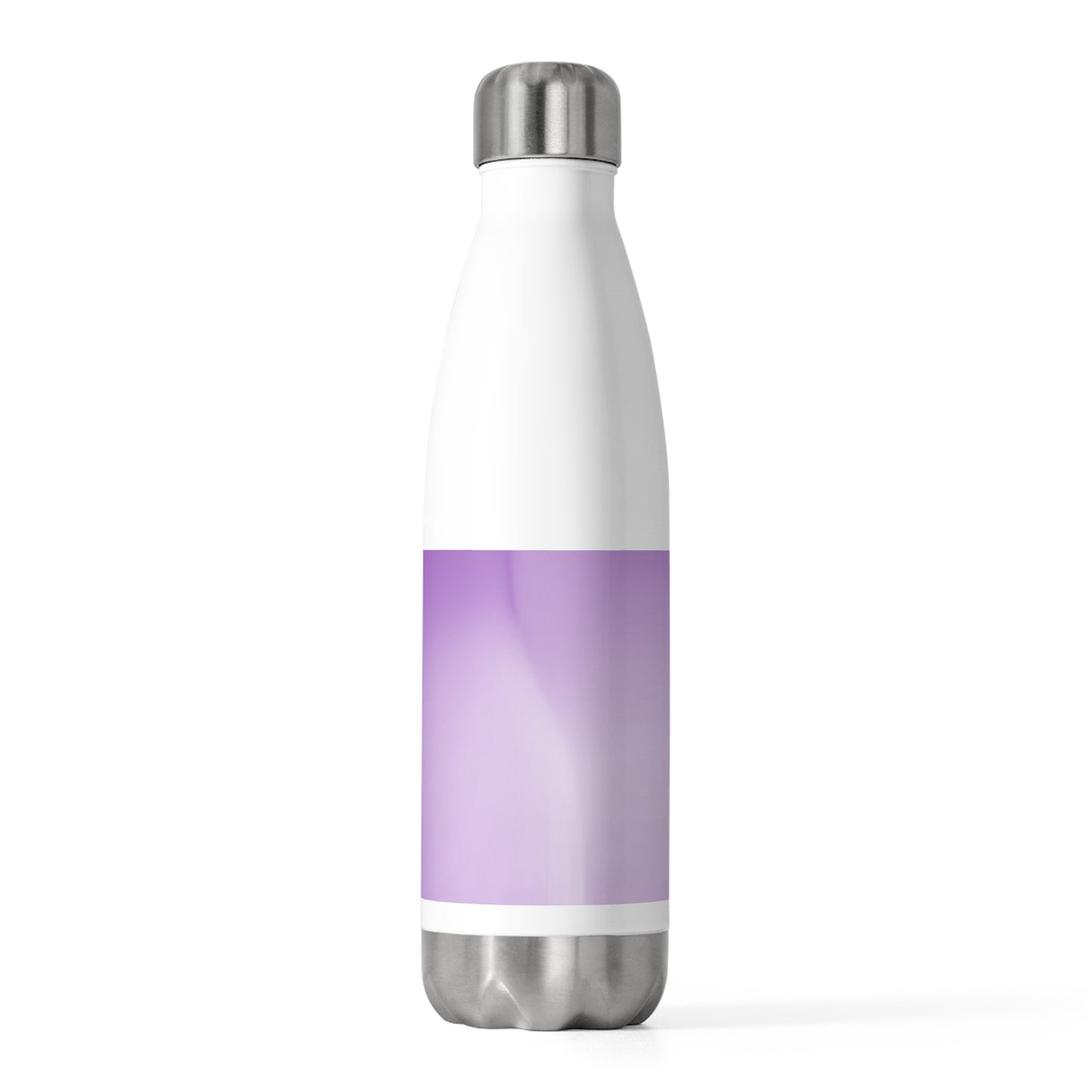 Soft Lavender Fade 20oz Insulated White Water Bottle