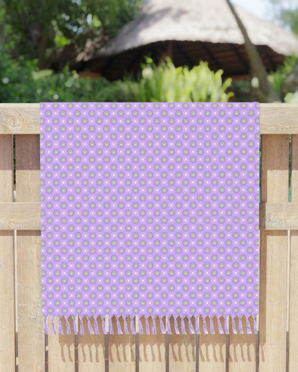 Lavender Star-crossed Bodies Boho Beach Cloth, 38" × 81"