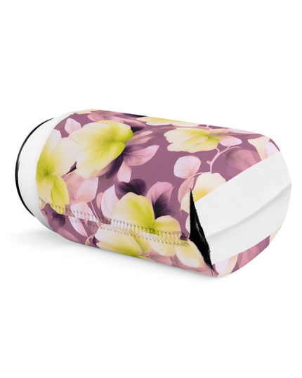 Lemon Blossom Floral Bunch 12 oz Can Cooler Sleeve
