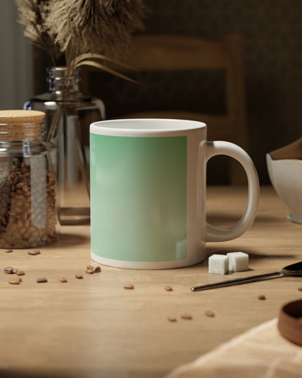 Mint Fade 20 oz White Glossy Jumbo Mug