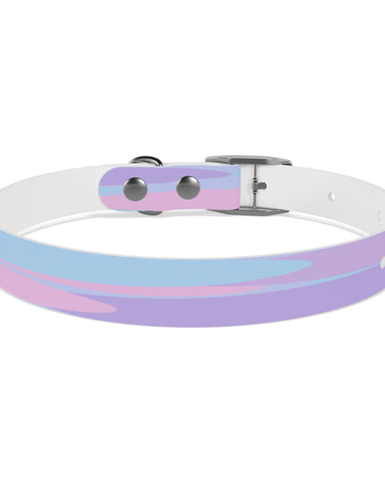 Pastel Purple and Mauve Patches Small Dog Collar