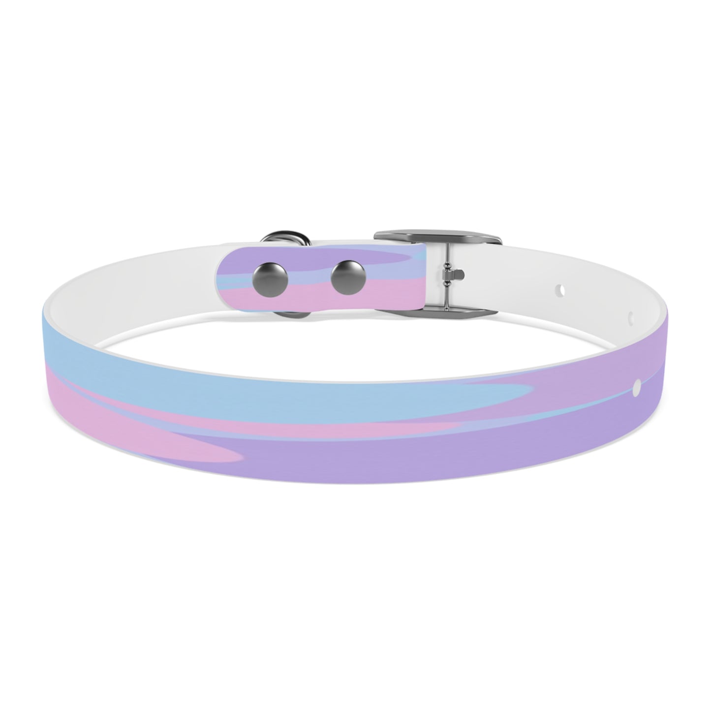 Pastel Purple and Mauve Patches Small Dog Collar