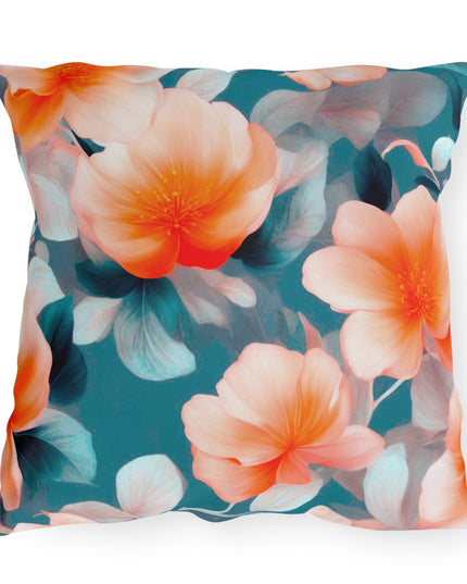 Orange Blossom Floral Bunch 20" x 20" Outdoor Pillow