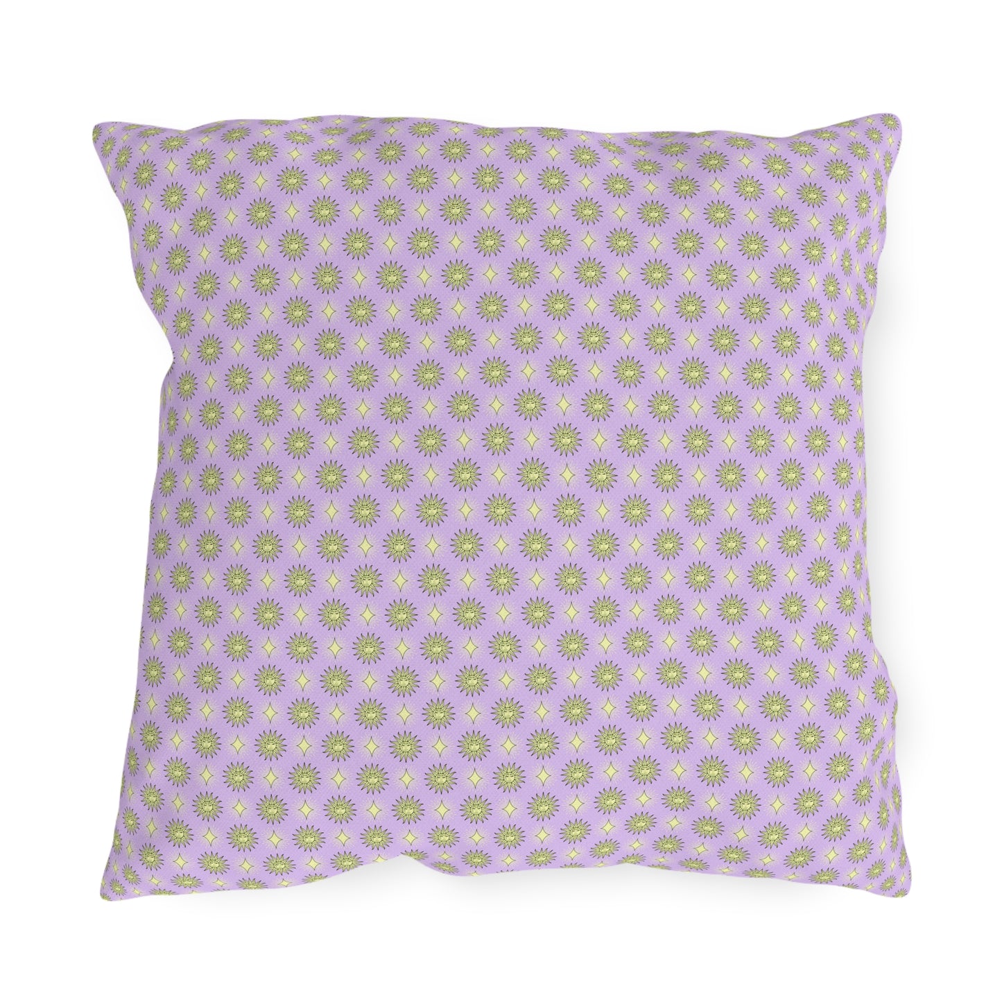 Magenta Star-crossed Bodies 18" x 18" Outdoor Pillow