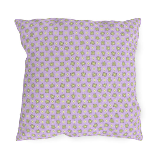 Magenta Star-crossed Bodies 18" x 18" Outdoor Pillow