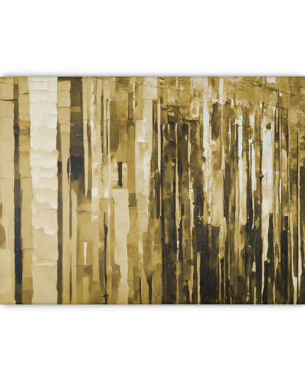 Striped Light Brown 11" x 15" Glass Cutting Board