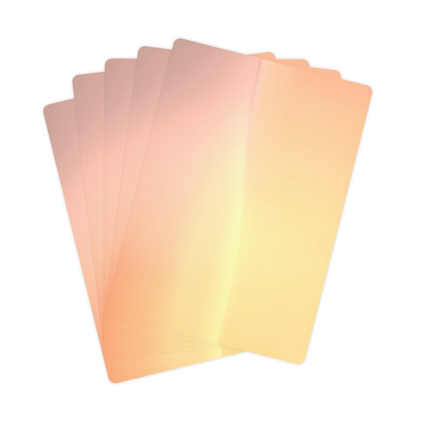 Hot Peach Fade Poker Cards