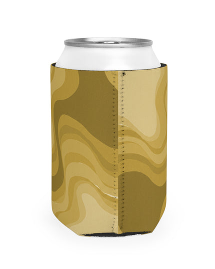 Brown Wavey 12 oz Can Cooler Sleeve