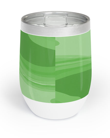 Greenie Meanie Wavey 12 oz Chill Wine Tumbler