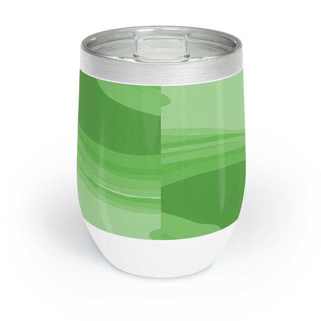 Greenie Meanie Wavey 12 oz Chill Wine Tumbler