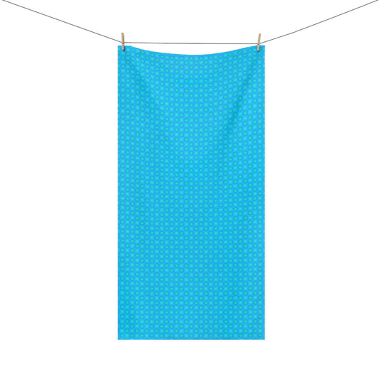 Light Blue Star-crossed Bodies Mink-Cotton Towel (50% polyester, 50% cotton),  30" x 60"