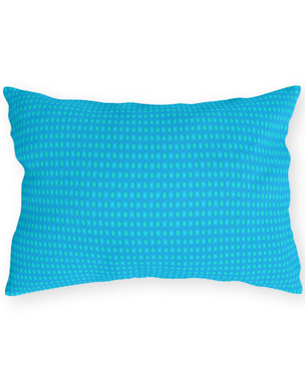 Light Blue Star-crossed Bodies Outdoor Pillow, 20" x 14"