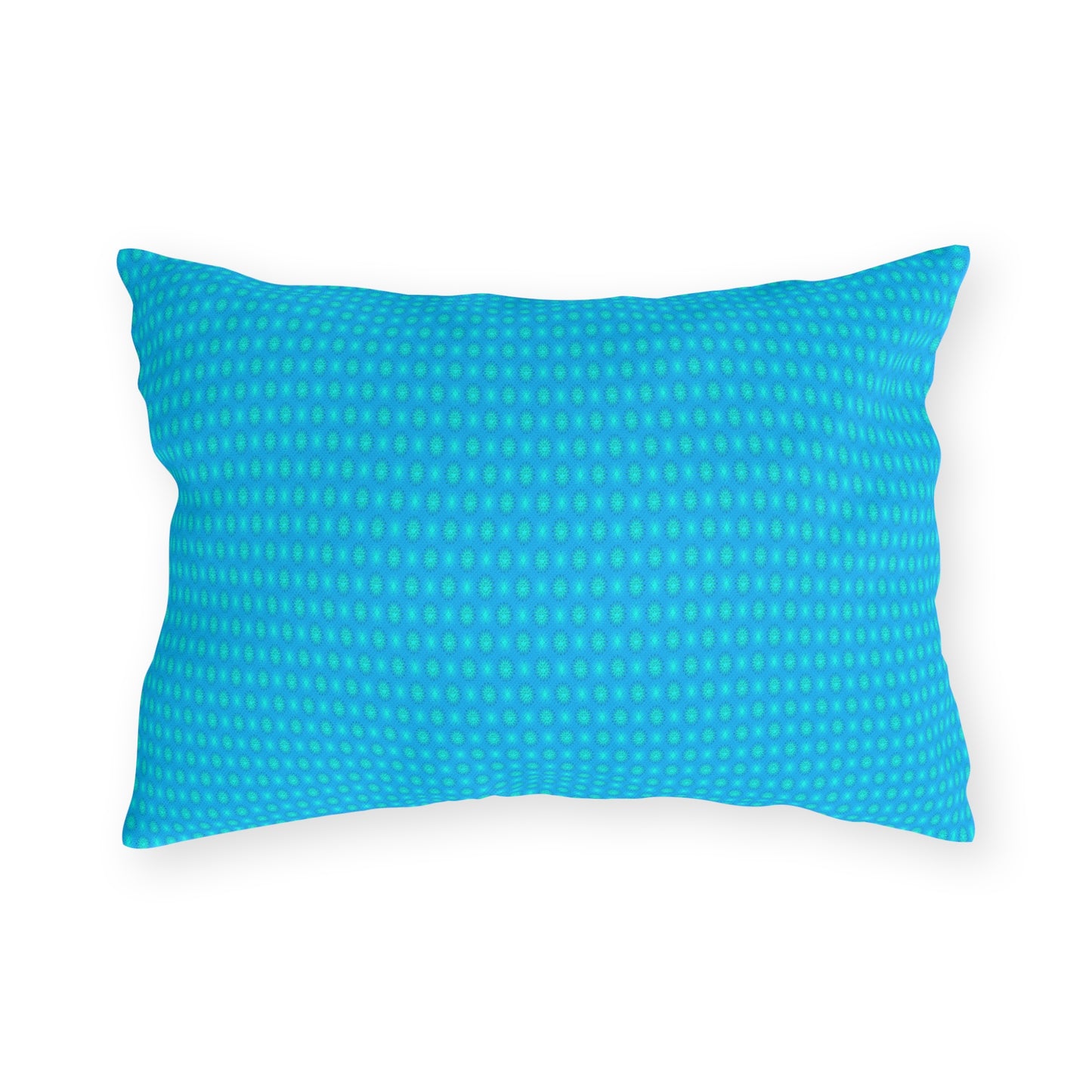 Light Blue Star-crossed Bodies Outdoor Pillow, 20" x 14"