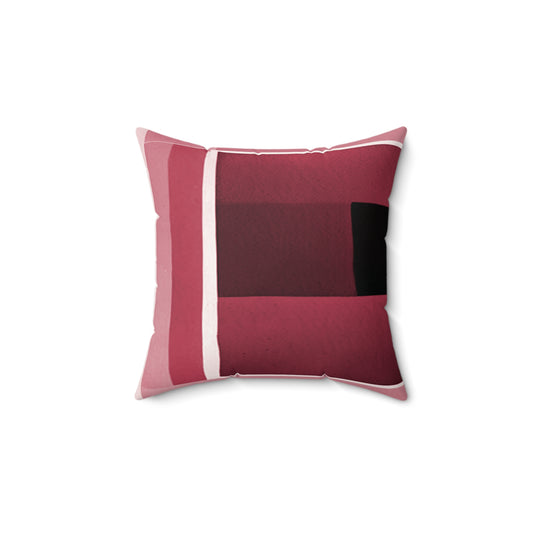 Red Shadow 14" x 14" Faux Suede Square Pillow