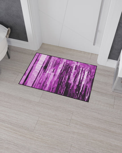 Striped Powder Lavender 24" x 36" Heavy Duty Floor Mat