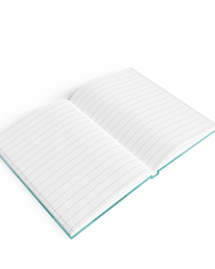 Tif Green Wavey 5" x 7" Journal - 128 Ruled Line pages