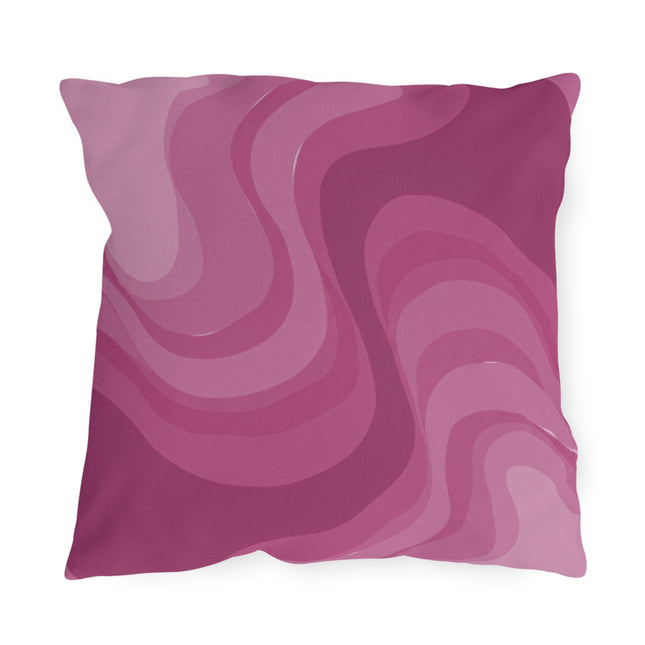 Pinky Mauve Wavey 18" x 18" Outdoor Pillow