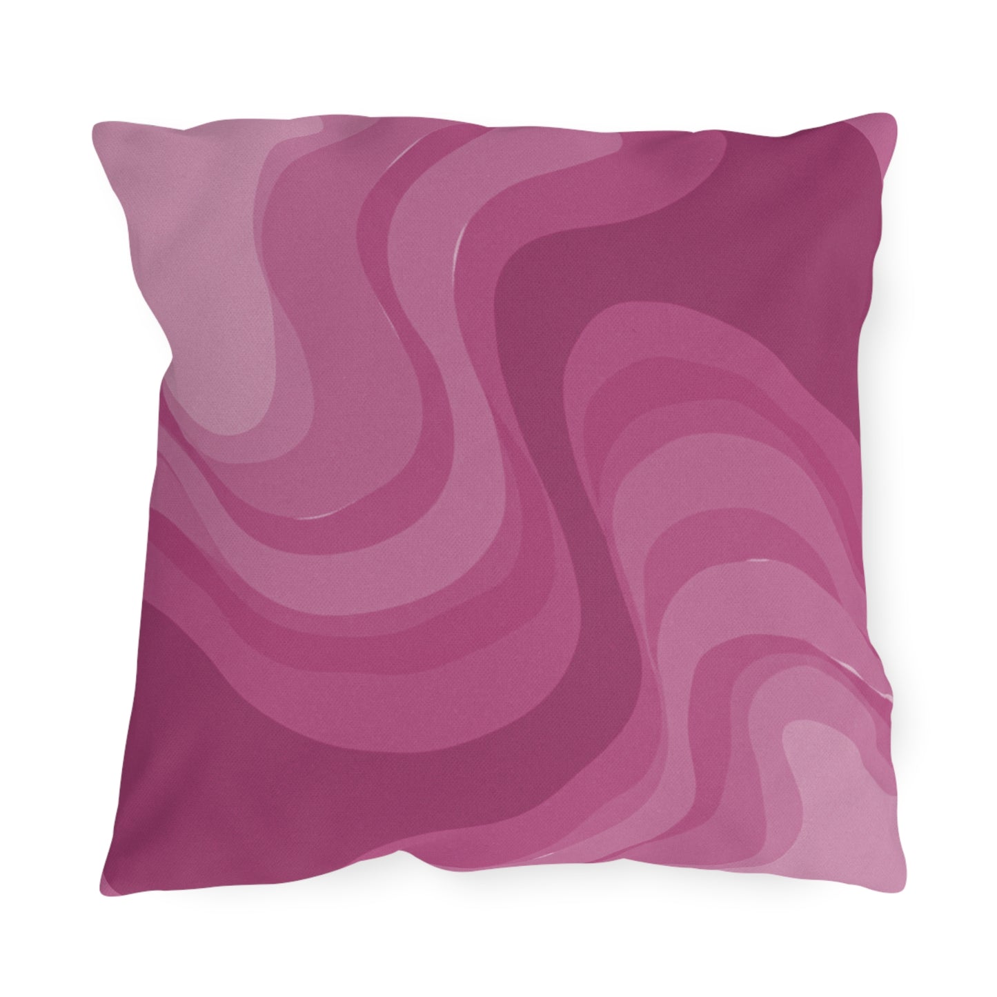 Pinky Mauve Wavey 18" x 18" Outdoor Pillow