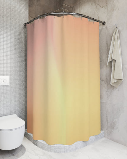 Hot Peach Fade Shower Curtains, 71" x 74"