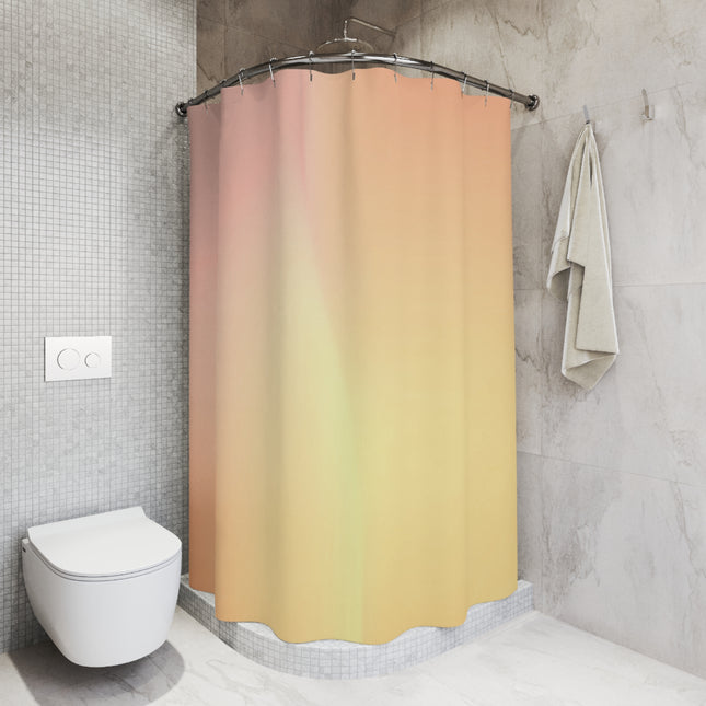 Hot Peach Fade Shower Curtains, 71" x 74"