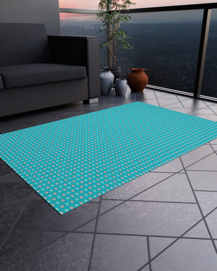 Tif Green Star-crossed Bodies Outdoor Rug, 48" x 72"