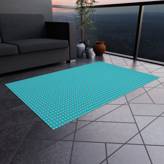Tif Green Star-crossed Bodies Outdoor Rug, 48" x 72"