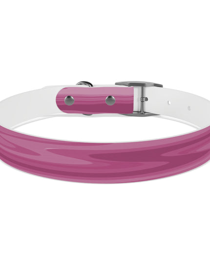 Pinky Mauve Wavey Large Dog Collar
