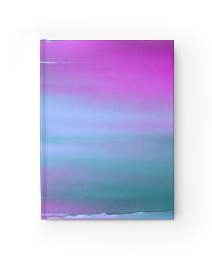 Dark Blue Green Sea Purple Fog 5" x 7" Journal - 128 Ruled Line pages
