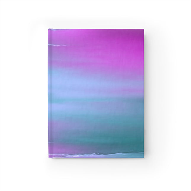 Dark Blue Green Sea Purple Fog 5" x 7" Journal - 128 Ruled Line pages