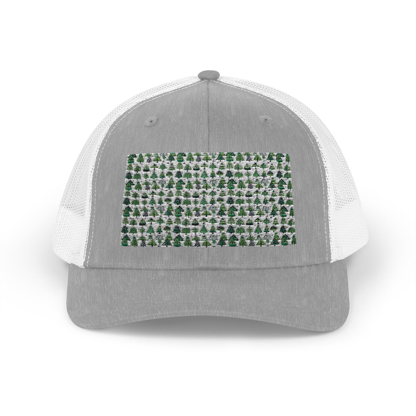 Mini Vintage Green Trees Snapback Trucker Cap
