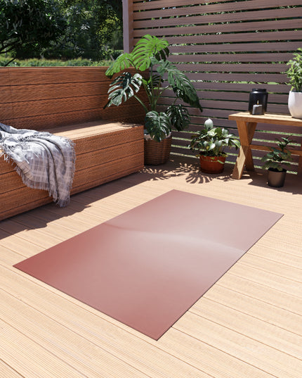 Rose Red Fade Outdoor Rug, 36" x 60"