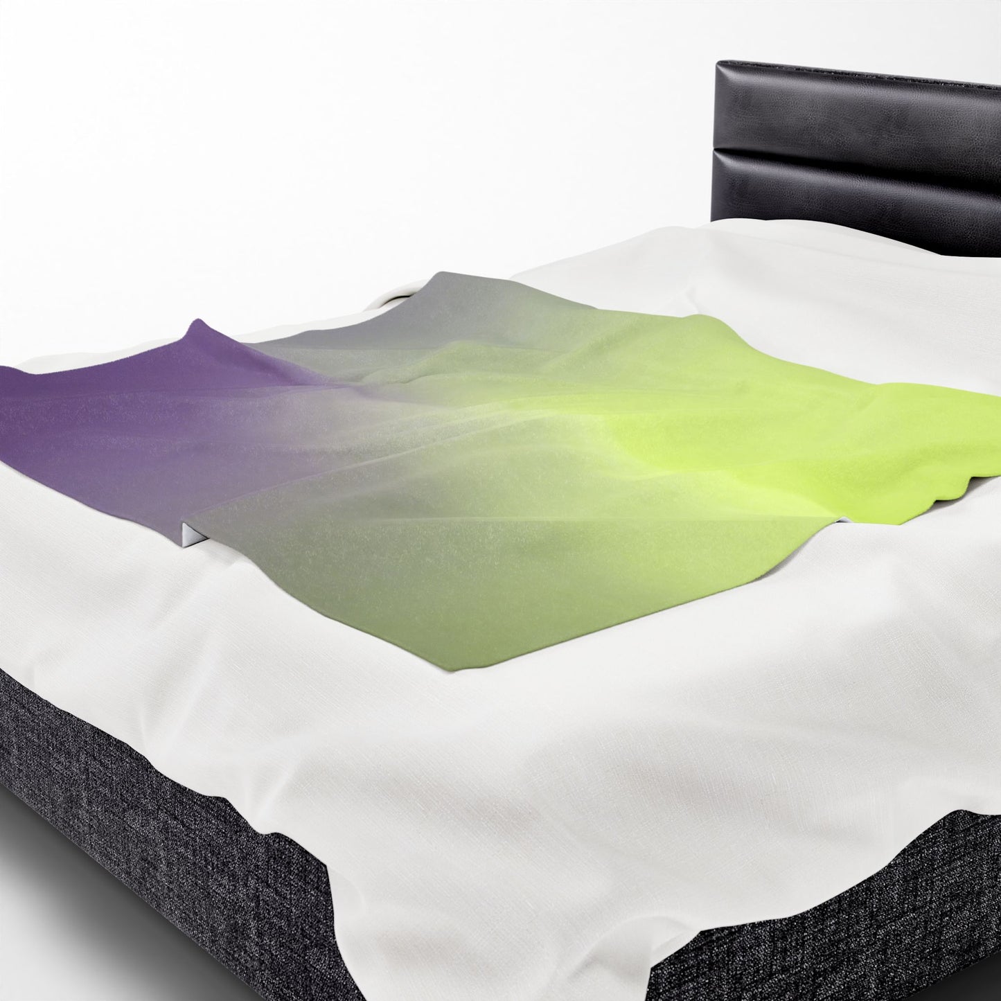 Purple Golden Fade Velveteen Plush Blanket, 50" x 60"