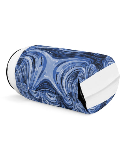 Uzi Spiral Deep Blue 12 oz Can Cooler Sleeve