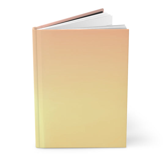 Hot Peach Fade 5.75" x 8" Hardcover Journal Matte with 150 lined pages