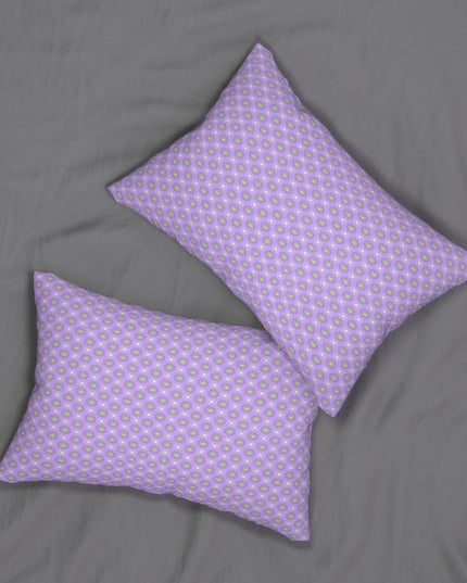 Lavender Star-crossed Bodies Spun Polyester Lumbar Pillow, 20" x 14"